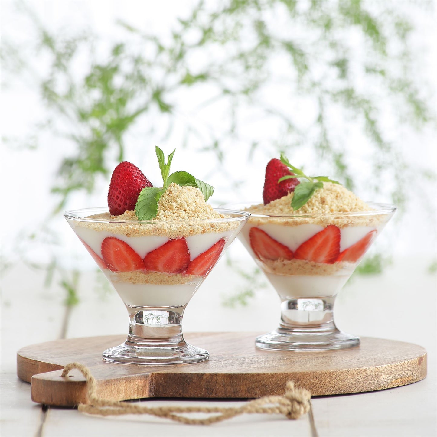 165ml Clear Crema Glass Ice Cream Bowls - Pack of Six