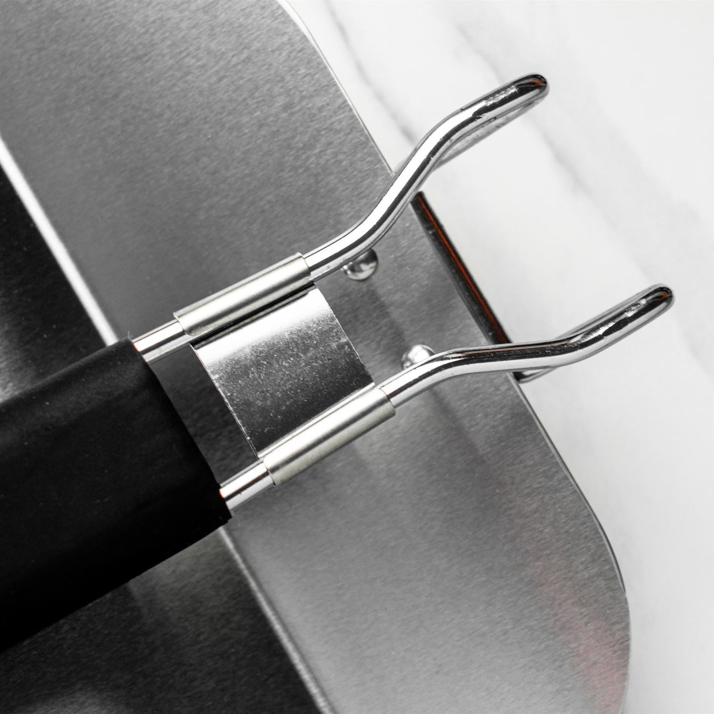10" Stainless Steel Folding Pizza Peel with Rubber Handle