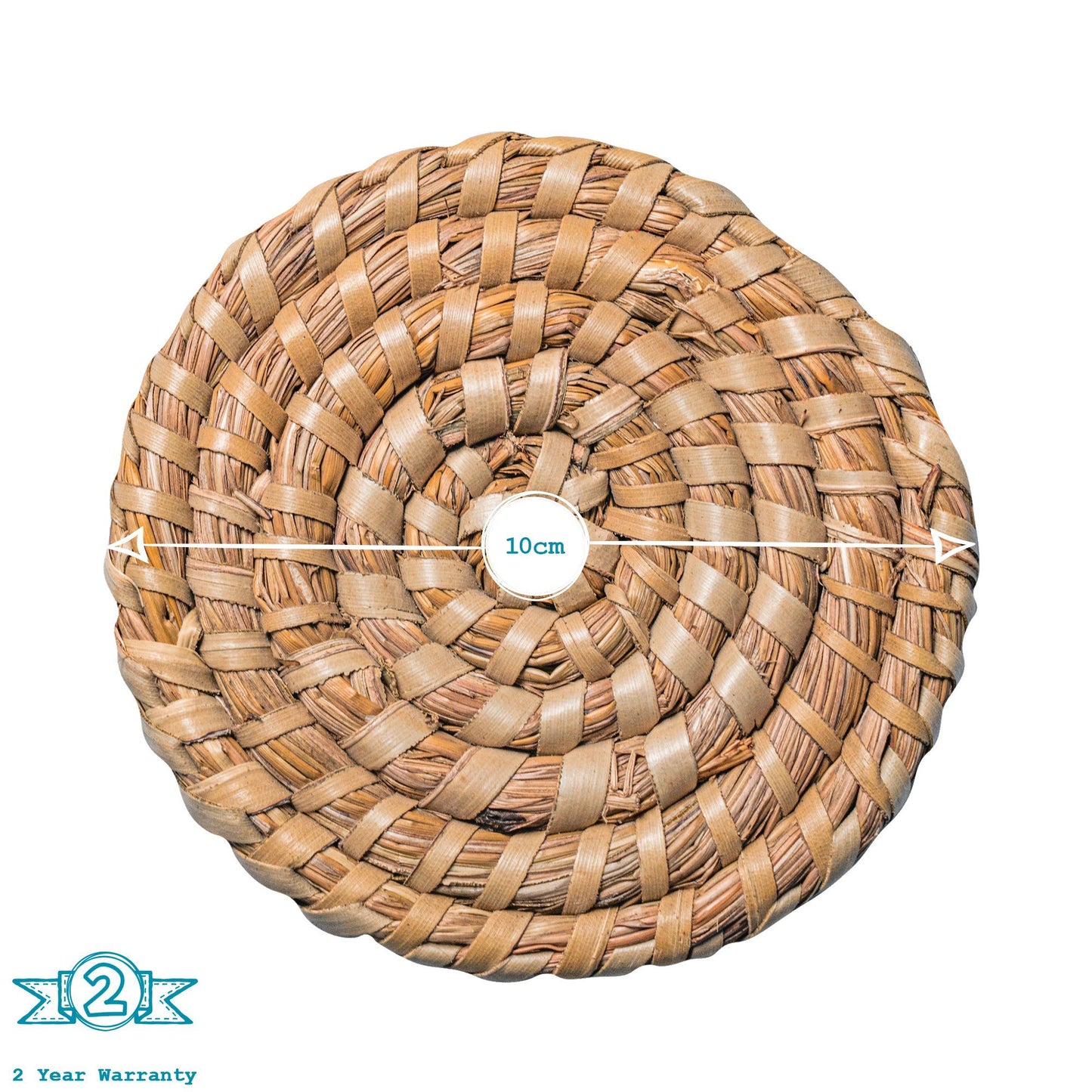 12pc Woven Palm Leaf Placemats & Coasters Set