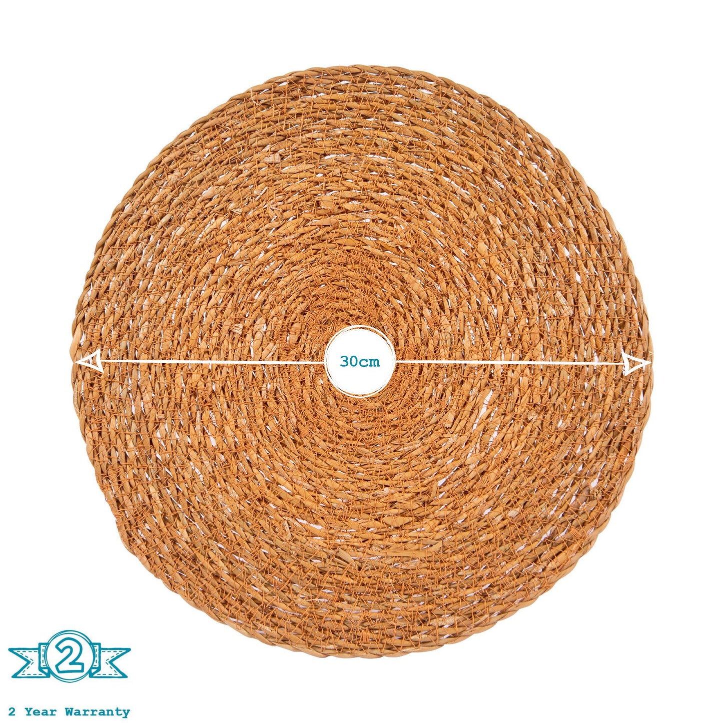 12pc Woven Typha Placemats & Coasters Set